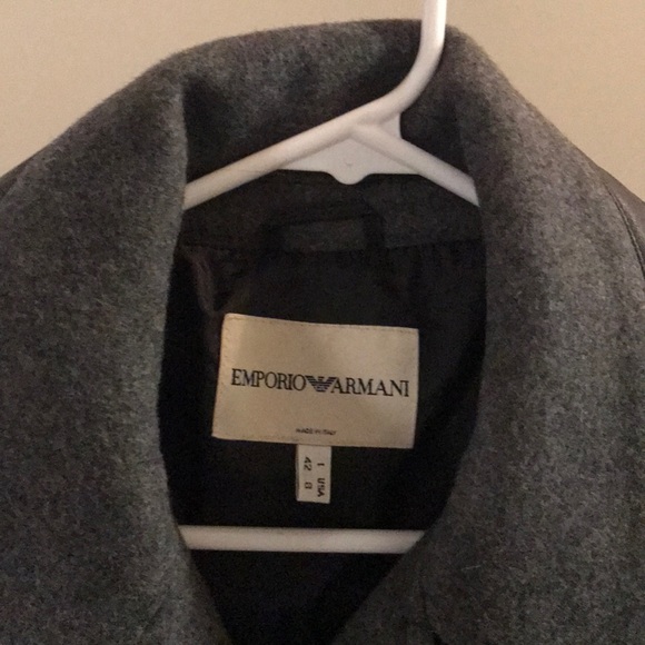 EMPORIO ARMANI Grey Wool Jacket - Picture 6 of 8